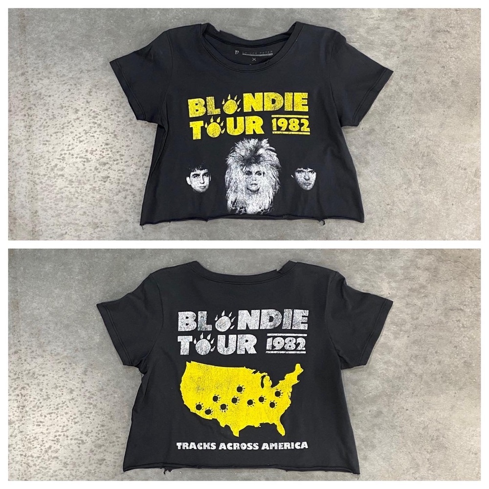 Prince Peter Collection x Blondie cropped Tour T-Shirt- size medium